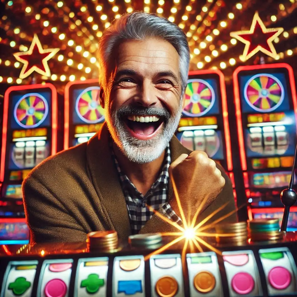 Happy man LUCKY BLOCK CASINO