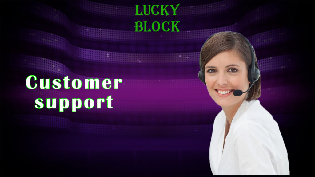 LUCKY BLOCK CASINO Support Girl