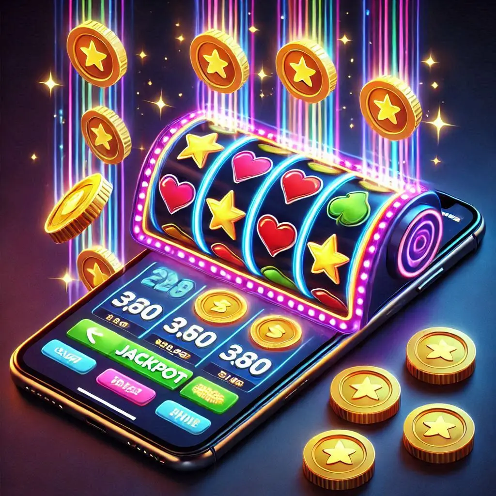 jackpot slots on the LUCKY BLOCK SLOTS phone screen